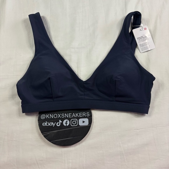 lululemon athletica Other - Lululemon Waterside Swim Top C/D TRNV True Navy Blue Bikini Women's Size 4